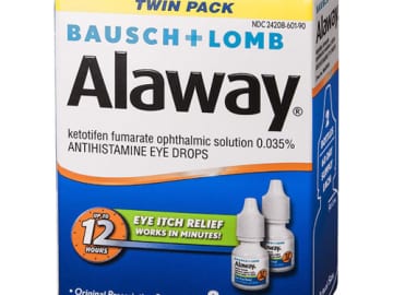 2-Pack Allergy Eye Itch Relief Eye Drops by Alaway,10 mL as low as $7.40 Shipped Free (Reg. $27.25) – FAB Ratings! | $3.70 each!