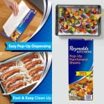 120 Sheets Reynolds Kitchens Pop-Up Parchment Paper Sheets as low as $10.32 Shipped Free (Reg. $13.49) | 6¢ each!