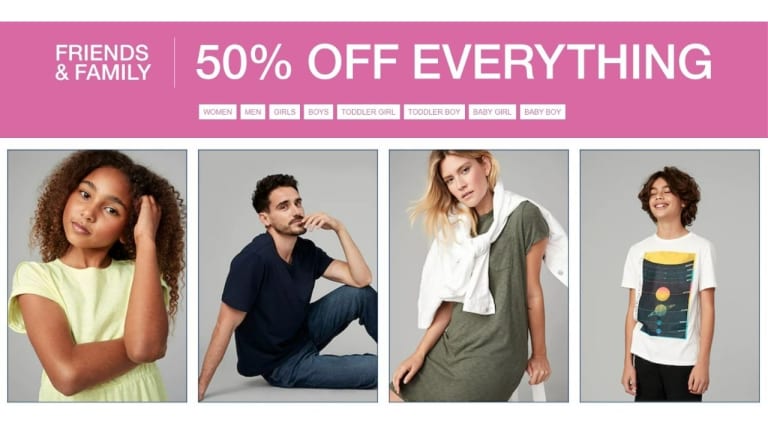 Gap Factory | 50% Off Friends & Family Sale