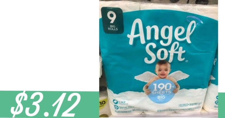 Angel Soft Bath Tissue for $3.12 at Walgreens