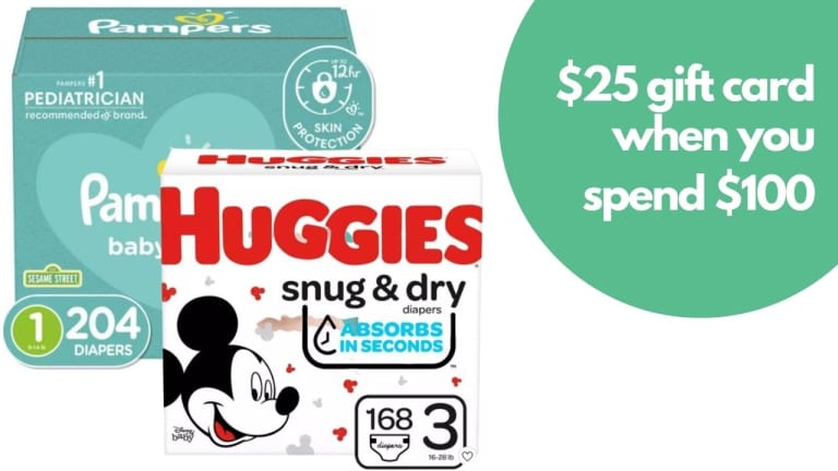 $25 Target Gift Card With $100 Diapers