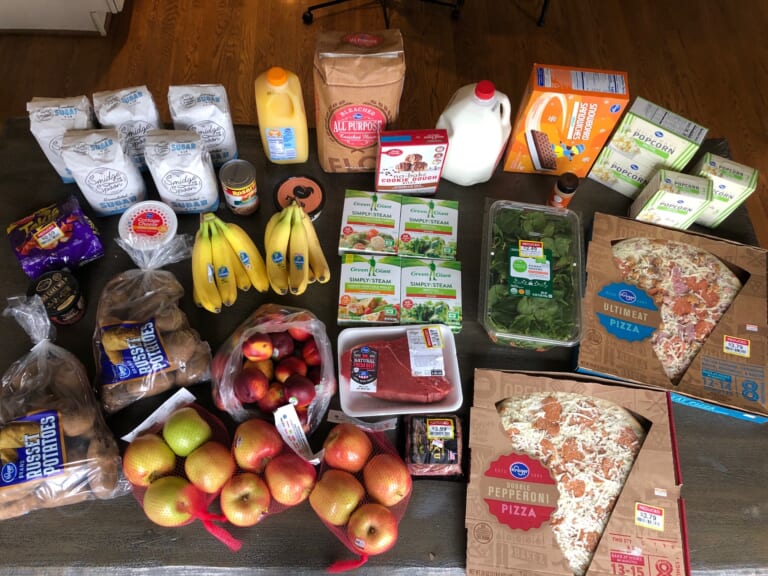 Last Week’s $72 Kroger Shopping Trip (+ what we ate)