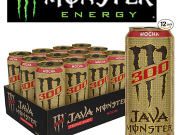 12-Count Monster Energy Java 300 Triple Shot, Mocha, 15 Oz as low as $17.16 Shipped Free (Reg. $25.68) – FAB Ratings! |