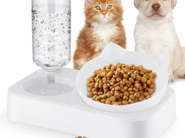 Pet Gravity Water and Food Bowl $9 After Code (Reg. $29.99) + Free Shipping | For Cats and Small Dog!