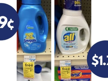 Save on All Detergent & Snuggle Fabric Softener at CVS