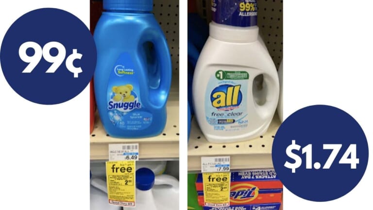 Save on All Detergent & Snuggle Fabric Softener at CVS