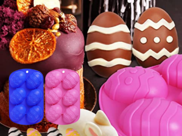 2 Pack Easter Egg Shaped Silicone Cake/Treat Molds $6.59 (Reg. $14.49) – FAB Ratings! | $3.30 each – Perfect for creating your own egg-shaped candies, jelly, chocolates or soaps!