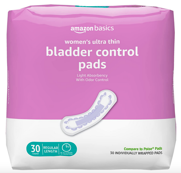 Amazon Basics Ultra Thin Incontinence, Bladder Control & Postpartum Pads