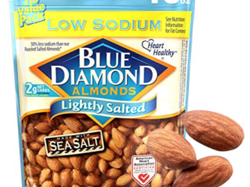 Blue Diamond Almonds, Lightly Salted, 16-Oz.  as low as $4.54 Shipped Free (Reg. $8.59) – 33.2K+ FAB Ratings!