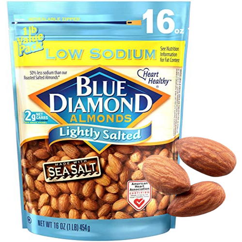 Blue Diamond Almonds, Lightly Salted, 16-Oz.  as low as $4.54 Shipped Free (Reg. $8.59) – 33.2K+ FAB Ratings!