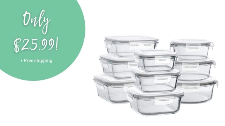 Glass Food Storage 18-Piece Set $25.99