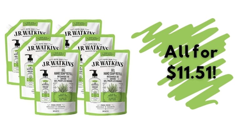 6-Pack Plant-Based Soap Refills Only $11.51