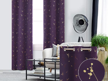 Today Only! Deconovo Blackout Curtains, Constellation Pattern $15.83 (Reg. $33) – FAB Ratings! + MORE Deconovo Curtains