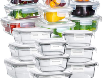 Set of 9 Glass Food Storage Containers with Lids $25.99 Shipped (Reg. $39) – 9K+ FAB Ratings! | $2.89/Container w/ Lid