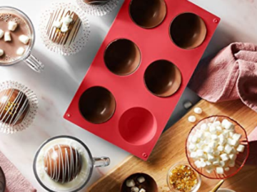 2 Pack Hot Chocolate Bomb Silicone Mold $9.16 (Reg. $14.99) | $4.58 per mold Perfect for Baked Desserts!