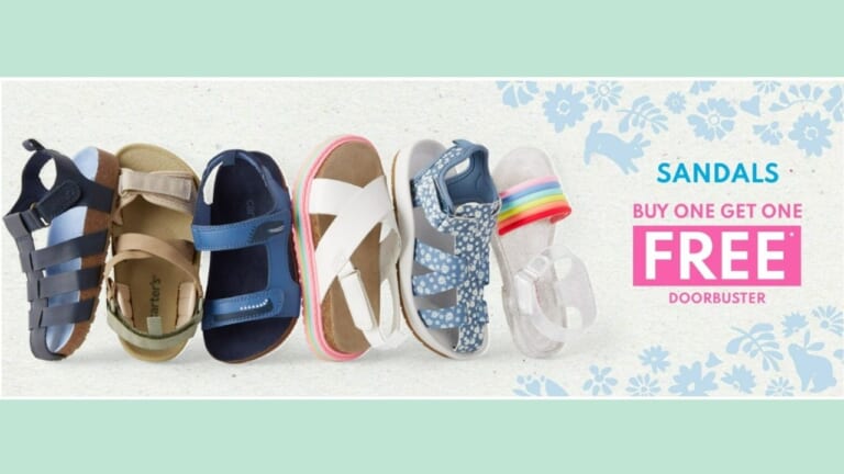 Carter’s Doorbuster | BOGO Free Sandals