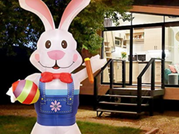 Easter Bunny Inflatable with LEDs 6-Feet Tall $20.99 After Code (Reg. $41.99) + Free Shipping