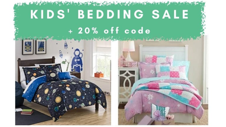 Kohl’s | Kids’ Bedding Sale + 20% Off Code