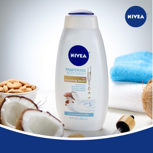 NIVEA Coconut and Almond Milk Pampering Body Wash, 20 Fl Oz Bottle as low as $3.25 Shipped Free (Reg. $8)