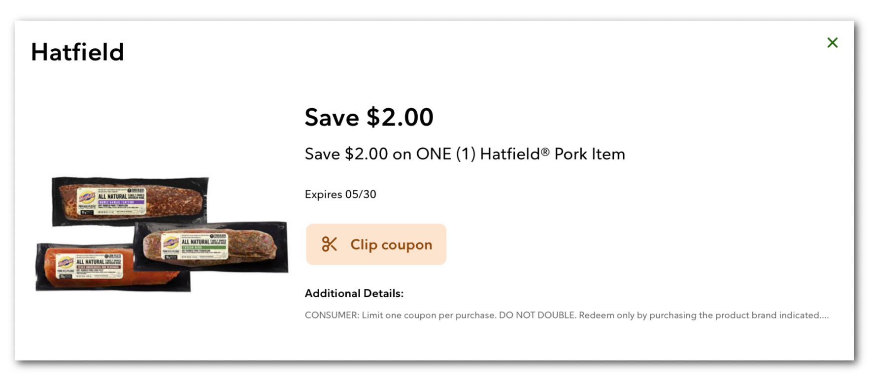 Save $2 On Hatfield Marinated Pork Tenderloin Or Pork Loin Filet - Perfect For My Pork Fried Rice! on I Heart Publix 1