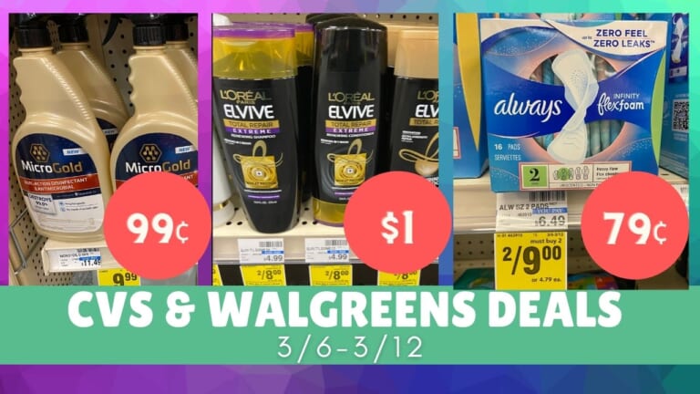 Video: Top CVS & Walgreens Deals 3/6-3/12