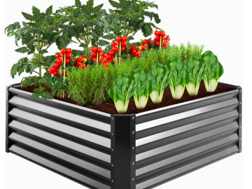 Outdoor Metal Raised Garden Bed