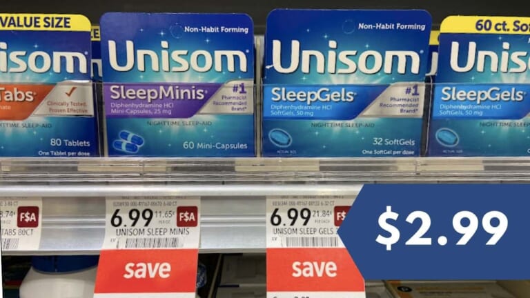 $2.99 Unisom Nighttime Sleep Aid | Publix Deal