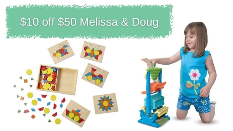 Amazon | $10 off $50 Melissa & Doug