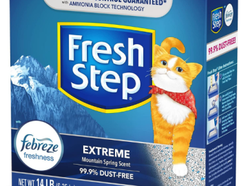 Fresh Step Extreme Scented Litter with the Power of Febreze, 14 Pounds as low as $9.02 Shipped Free (Reg. $25.88) – FAB Ratings! 56K+ 4.6/5 Stars!