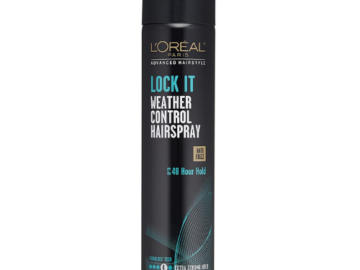 L’Oréal Paris Advanced Hairstyle LOCK IT Weather Control Hairspray, 8.25 oz as low as $3.37 Shipped Free (Reg. $5) | Up to 48 Hour Hold!