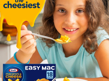 18-Count Kraft Easy Mac Original Macaroni & Cheese Packets as low as $5.51 Shipped Free (Reg. $14) | $0.31 per Pouch! FAB Ratings! 26K+ 4.7/5 Stars!