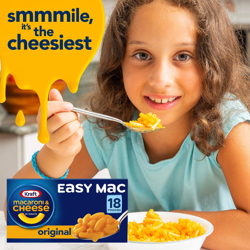 18-Count Kraft Easy Mac Original Macaroni & Cheese Packets as low as $5.51 Shipped Free (Reg. $14) | $0.31 per Pouch! FAB Ratings! 26K+ 4.7/5 Stars!