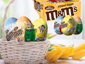 12 Count M&M’S Easter Milk Chocolate Candy in Easter Eggs, 0.93 Ounce $12.17 (Reg. $24.99) – 1K+ FAB Ratings! | $1.01/Egg!