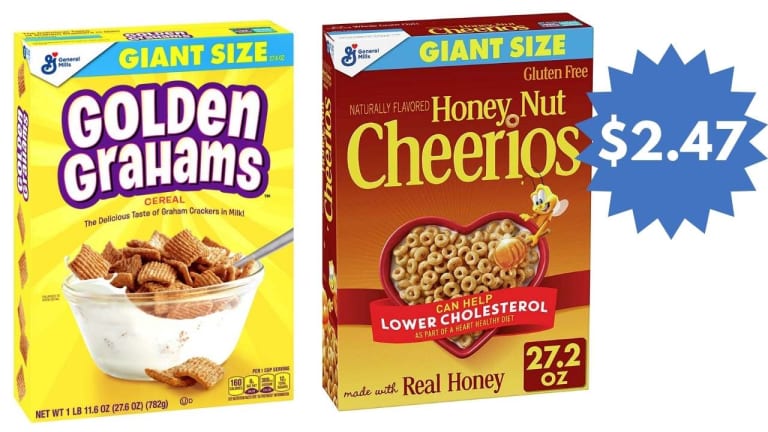 $2.47 Giant Size General Mills Cereal | Kroger eCoupon