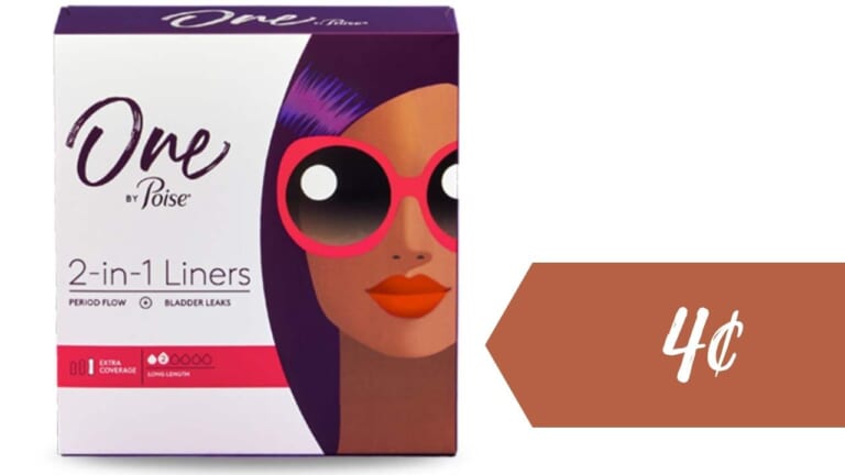 Poise One 2-in-1 Coupon | Makes Pads $2.79 & Liners Only 4¢