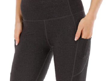 Women’s High Waisted Compression Yoga Shorts with 3 Pockets $7.20 After Code (Reg. $24) – Multiple Sizes