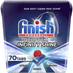 70 Count Finish Quantum Infinity Shine Powerball Dishwasher Detergent Tablets as low as $12.91 Shipped Free (Reg. $18.99) – $0.19/ Tablet, Finish’s Best Ever Clean and Shine