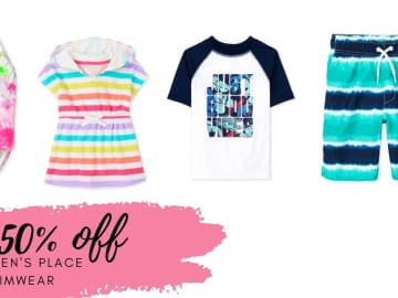 The Children’s Place Swim Sale | 50% off Swimsuits & Accessories