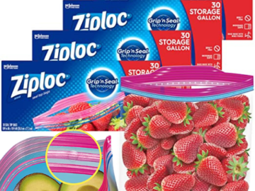 120 Count Ziploc Gallon Food Storage Bags as low as $10.16 Shipped Free (Reg. $20.51) | 8¢/Bag