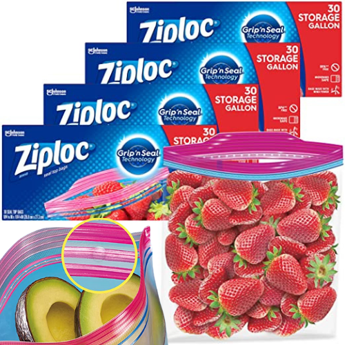 120 Count Ziploc Gallon Food Storage Bags as low as $10.16 Shipped Free (Reg. $20.51) | 8¢/Bag