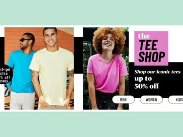 Hanes Tees | 50% Off + 20% Off When You Buy 3+