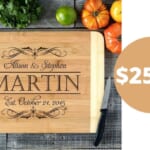 Personalized Bamboo Cutting Boards for $25.99