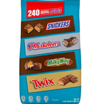 Snickers, Twix, 3 Musketeers & Milk Way Minis Size Chocolate Candy Variety Mix