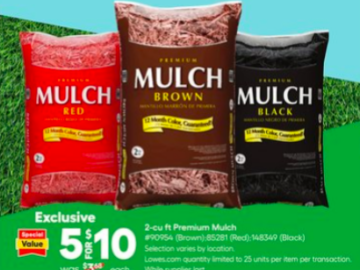 Lowe’s Spring Fest Sale = Hot Deals on Mulch, Annuals, Garden Soil and more!