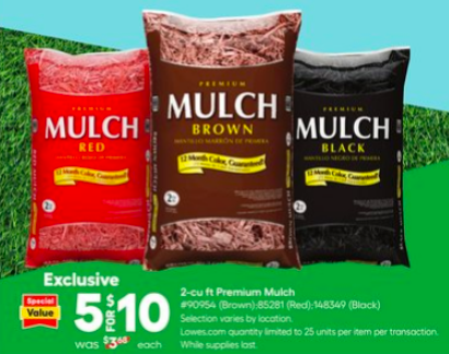 Lowe’s Spring Fest Sale = Hot Deals on Mulch, Annuals, Garden Soil and more!