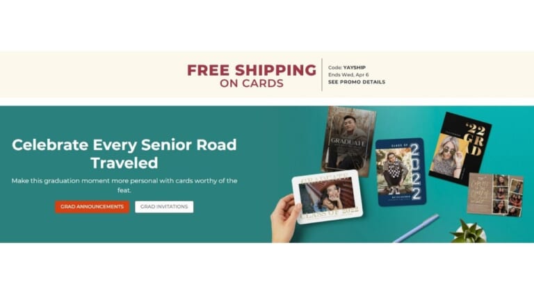 Shutterfly | 50% Off Graduation Cards + Free Shipping