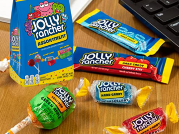 JOLLY RANCHER Assorted Fruit Flavored, 46 oz Bulk Variety Bag $7.48 Shipped Free (Reg.$10.99) – 9.1K+ FAB Ratings! | Individually Wrapped – Great  Easter Candies!