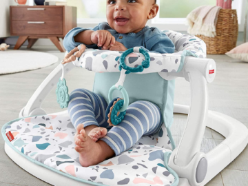 Fisher-Price Sit-Me-Up Floor Seat Pacific Pebble $31.99 Shipped Free (Reg. $39.99) | Super easy to fold, pack, and go!