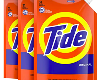 Tide Laundry Detergent Liquid Soap Pouches (Pack of 3) only $12.99 shipped!