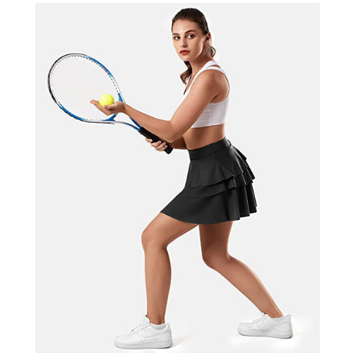 High Waisted Ruffle Tennis Skirt with Pockets $9.89 After Code (Reg. $19.99) | Shorts Inner Design